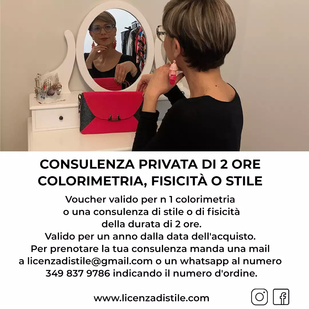 Consulenza privata 2 ore | Cristina Cantino Consulente d'immagine Torino