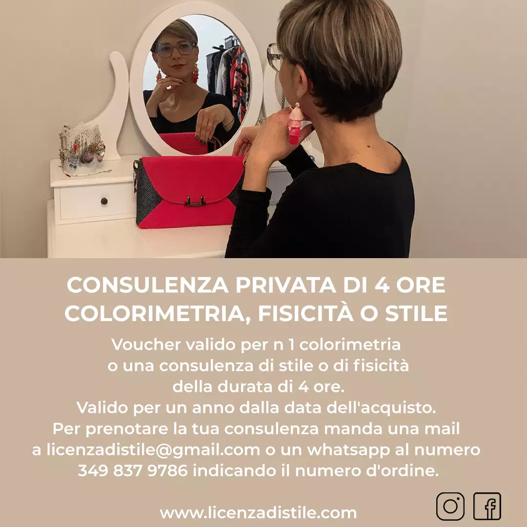 Consulenza privata 4 ore | Cristina Cantino Consulente d'immagine Torino
